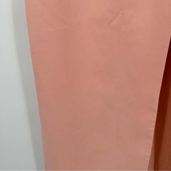 Likely Peach Shania Gown size 4 Ruffle Off the Shoulder Side Slit - Picture 8 of 13